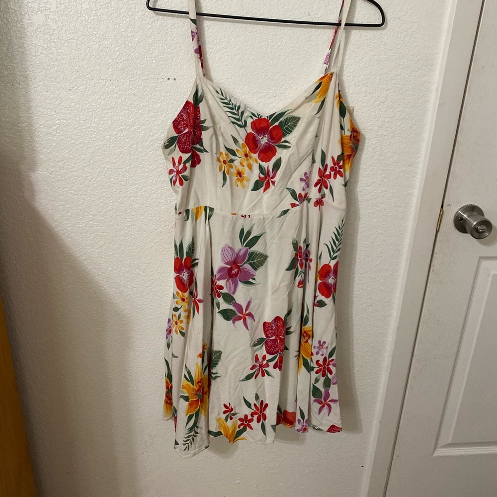 Floral above the knee dress